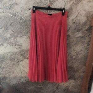 Topshop Vibrant Red A-Line Skirt